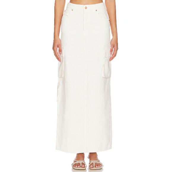 New ~ MOTHER DENIM ~ The Fun Dip Cargo Skirt Size 28 - Picture 1 of 10